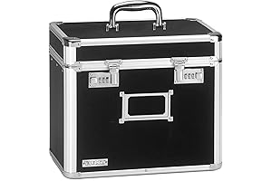 Vaultz Marijuana Smell Proof Lock Box - Odorless Letter Size Filing Organizer...