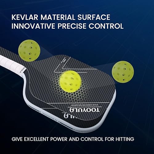 Miniatura 5 de Pickleball Paddle Pickle Outdoor Professional Honeycomb Polymer Core Blanco,#3 green pickleballs,#3 mixed