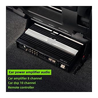 Audio Amplifier, 8 Channel Car Amplifier 10 Channnel DSP Processor HD APTX Player For Sound Audio Systerm HIFI X12 for Home DIY
