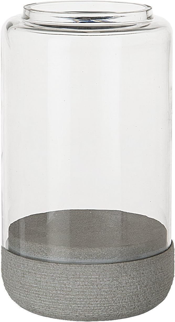 Sia Home Fashion 10 x 18 cm Hurricane Sand Candle Holder, Beige