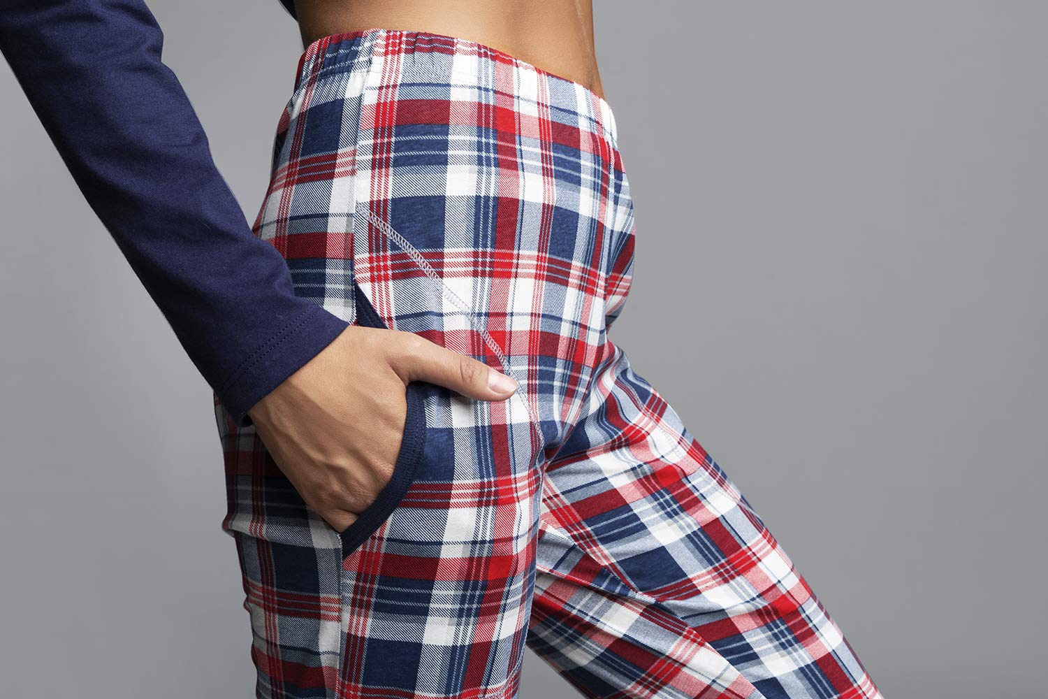 Italian Fashion Pyjama Femme Coton | Ensembles de Pyjama Femme | Pyj' Hiver Chaud de Noël | Vêtements de Nuit | 2 Pièces avec Haut à Manches Longues et Pantalon S-XXL