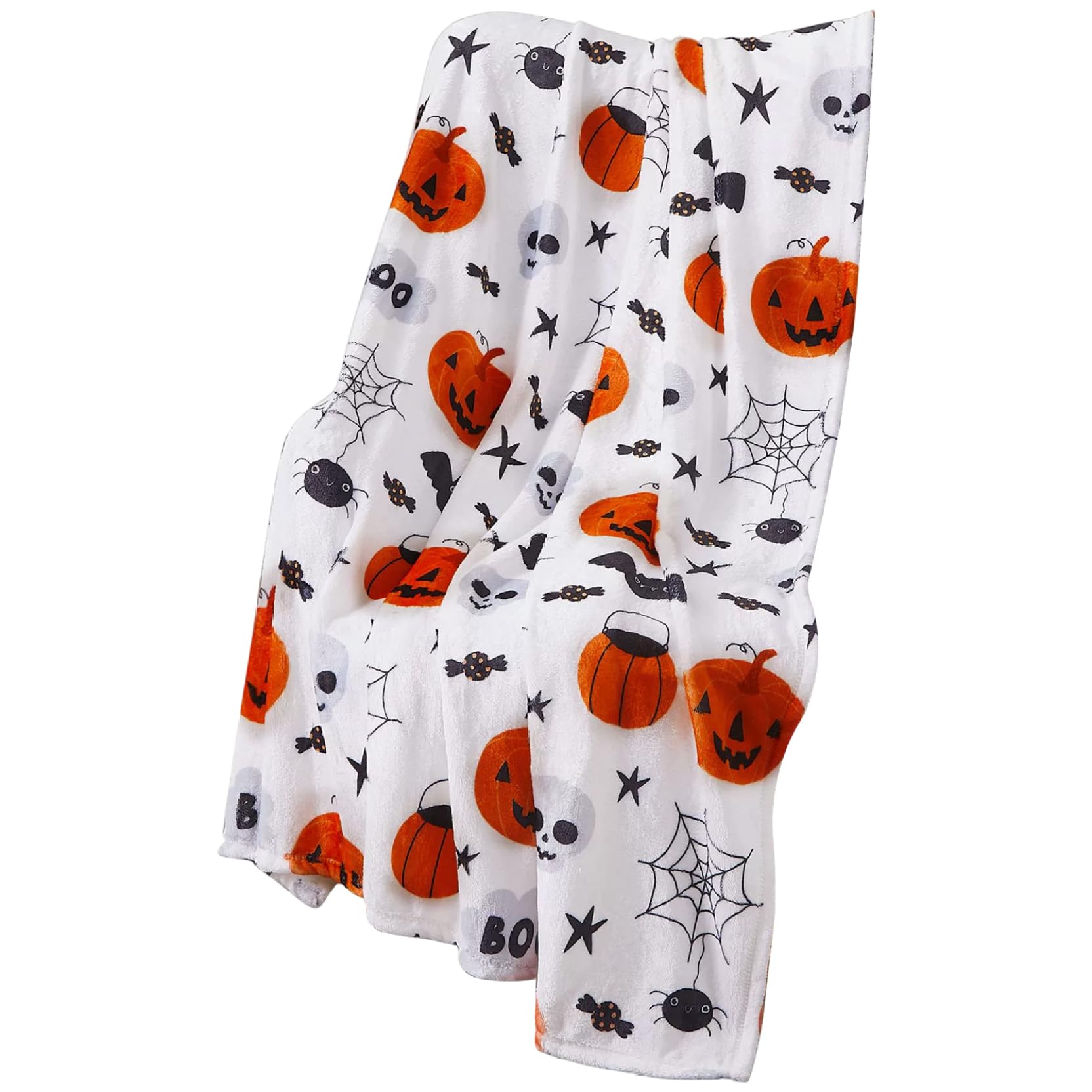 Couverture Halloween et plaid automne en polaire pour decoration de chambre et dortoir