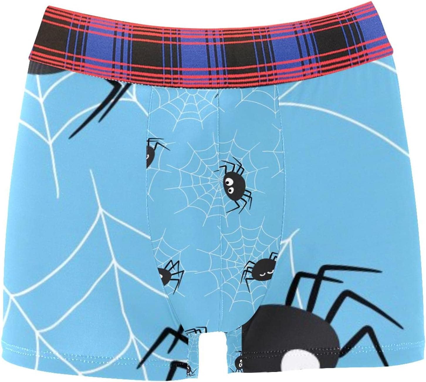 LORVIES Boxer Briefs Cute Spiders and Spider s Halloween Pattern Men