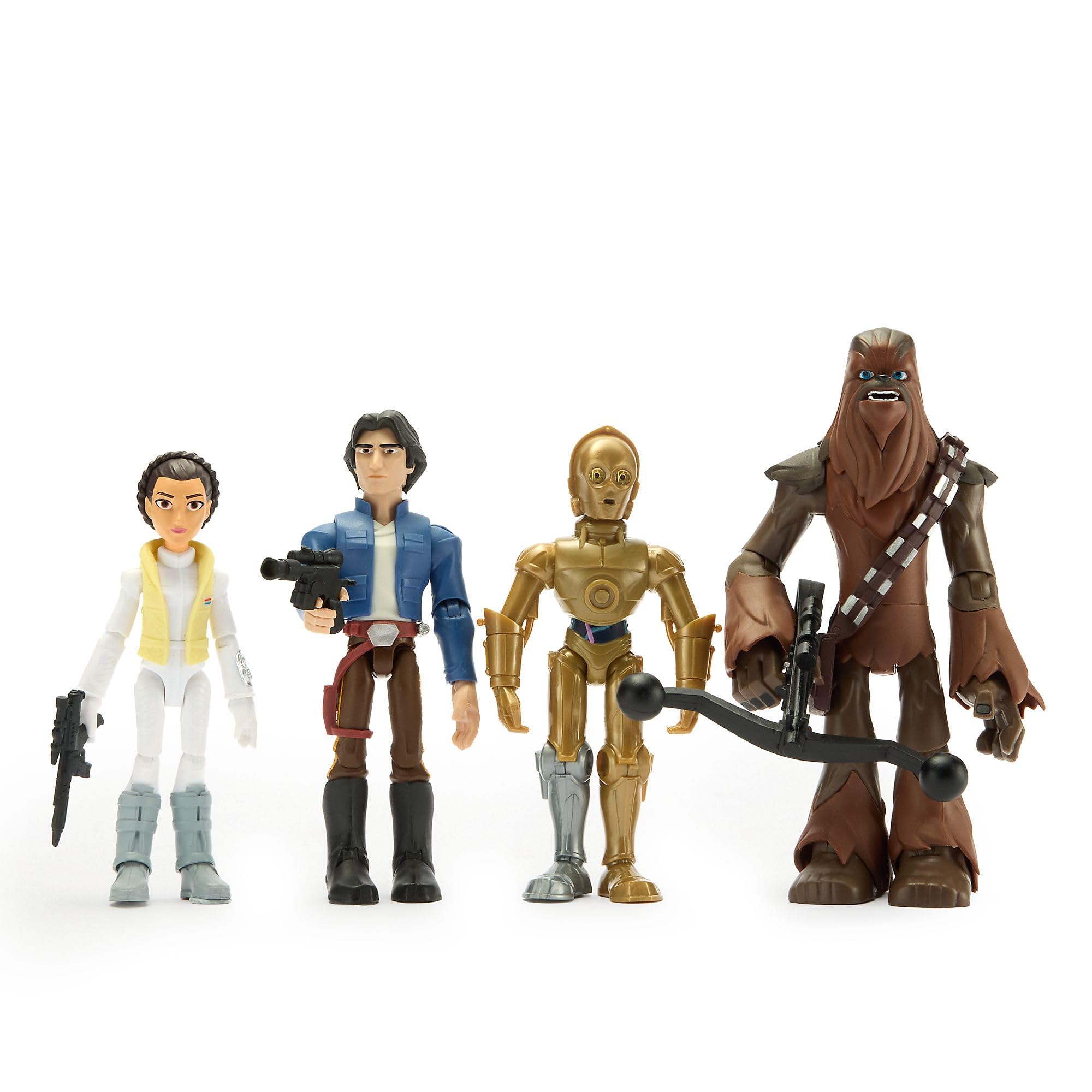 Disney Store Official Set da Gioco Millennium Falcon, Set con Astronave e Personaggi Star Wars: Han Solo, Leia Organa, Chewbacca, C‑3PO, 43 x 34 x 17 cm
