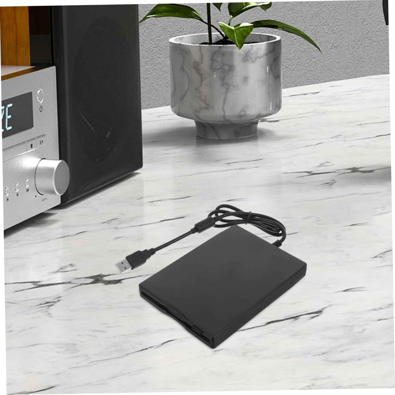 Lecteur de Disquettes Externe USB 2.0 en ABS pour Ordinateurs, 1 Pièce