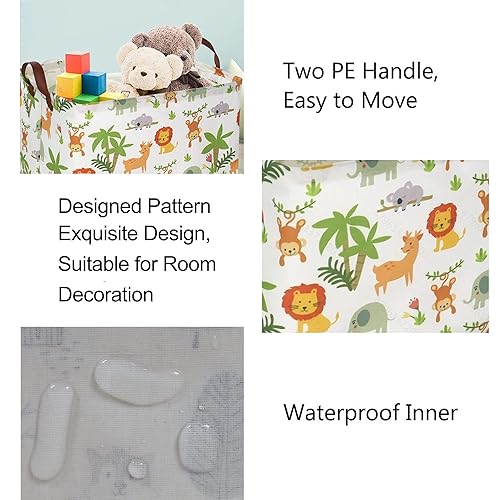 Miniatura 53 de Cestas rectangulares de almacenamiento de tela para niños, juguetes, libros, ropa, mascotas y regalos, perfecto para el hogar, oficina, guardería