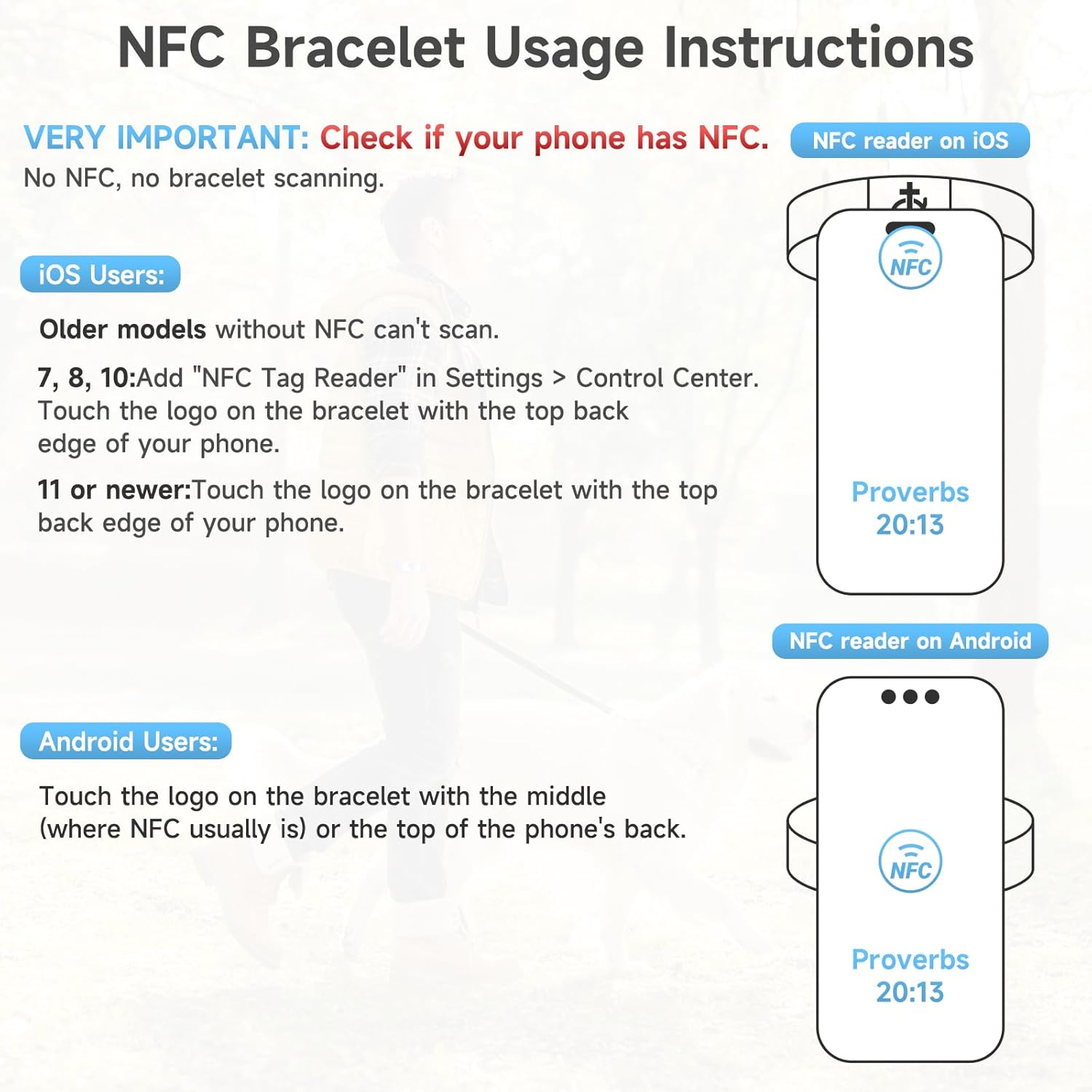 Bible Verse Bracelet, Wearable Scripture Bracelets Jesus Bracelet for Spiritual Enrichment, Bible Verse Tapped via Smartphone, Christian Bracelet for Women, Men and Teens - Image 8