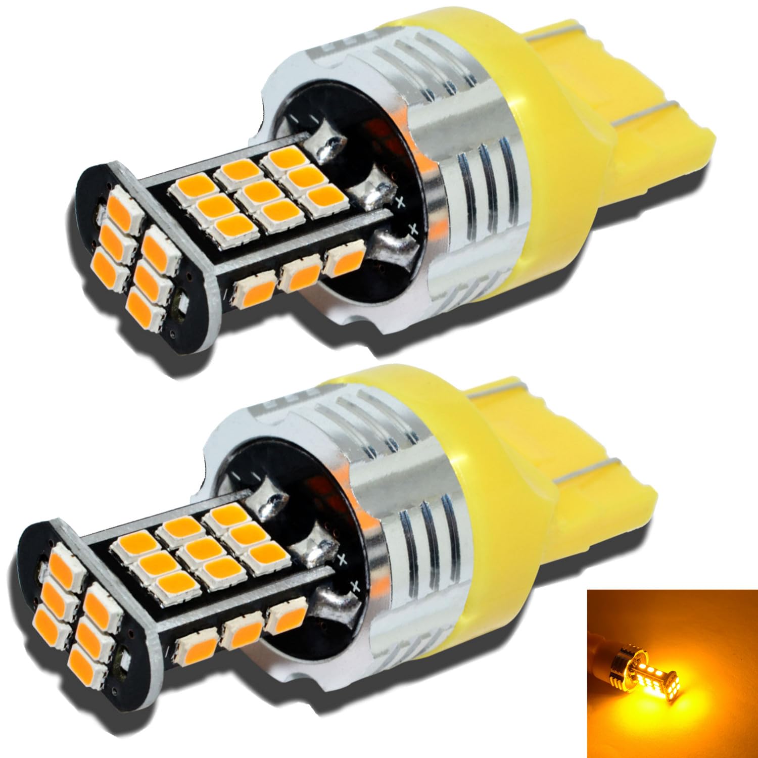 Alla Lighting Super Bright 7440 7443 LED Turn Signal Light Bulbs