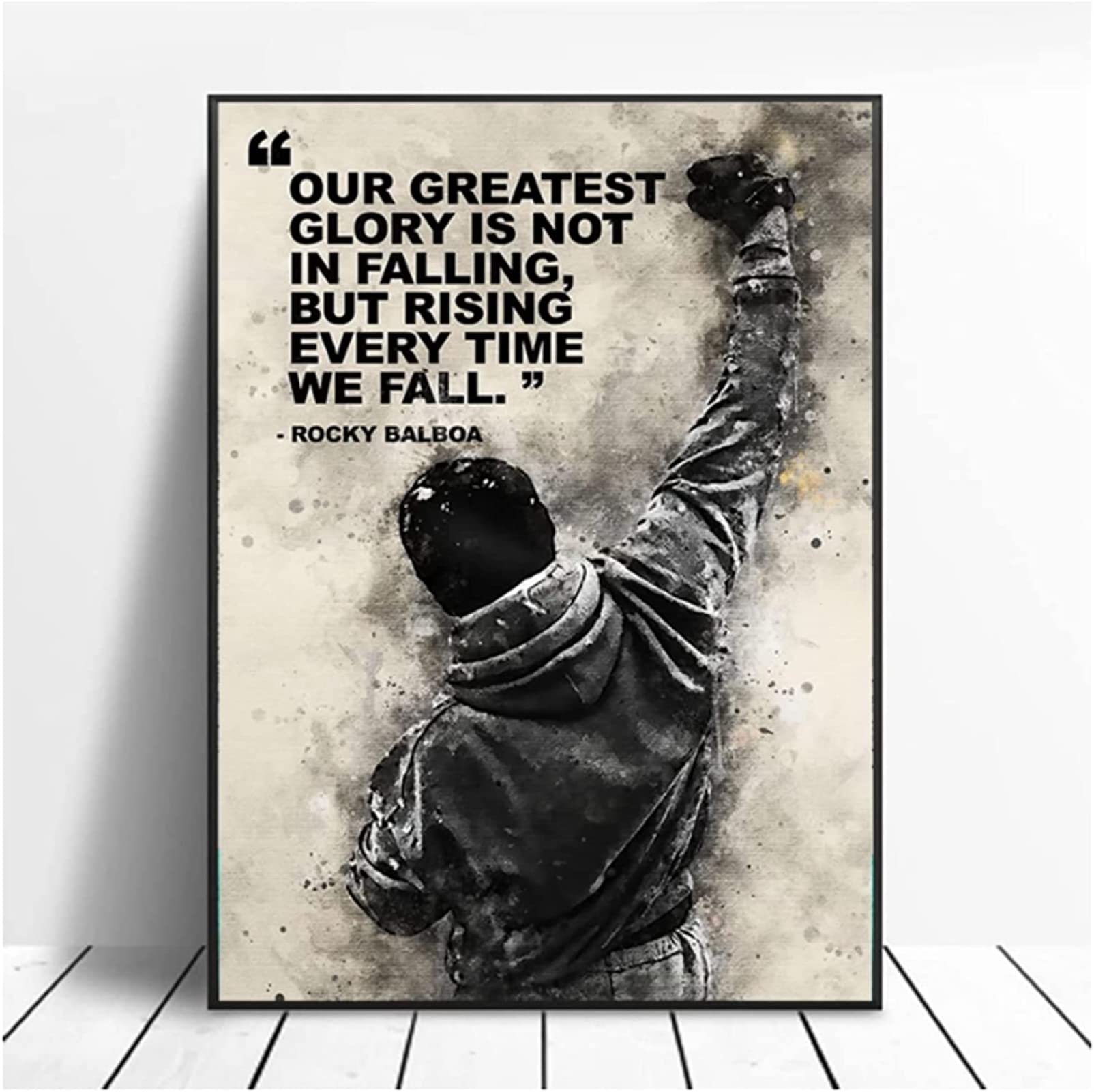 Toile peinture affiche de motivation sans cadre 40x60cm pour décoration murale de chambre