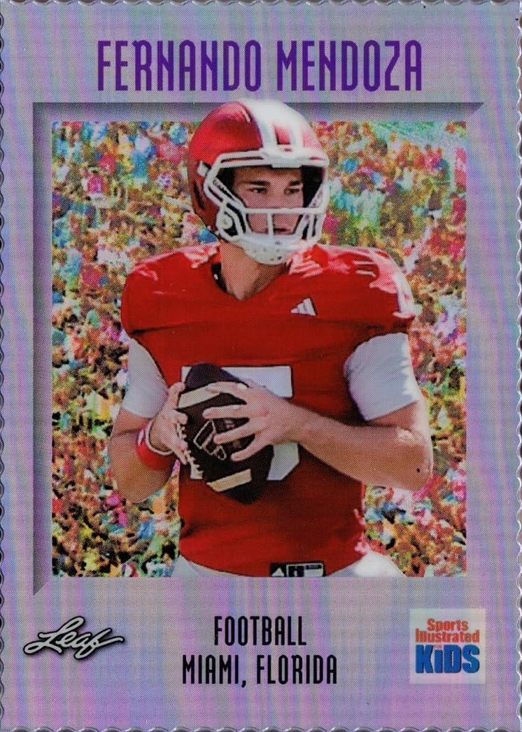 2025 Leaf SI for Kids #SI-38 Fernando Mendoza Pre-Rookie Football Card - Only 567 made