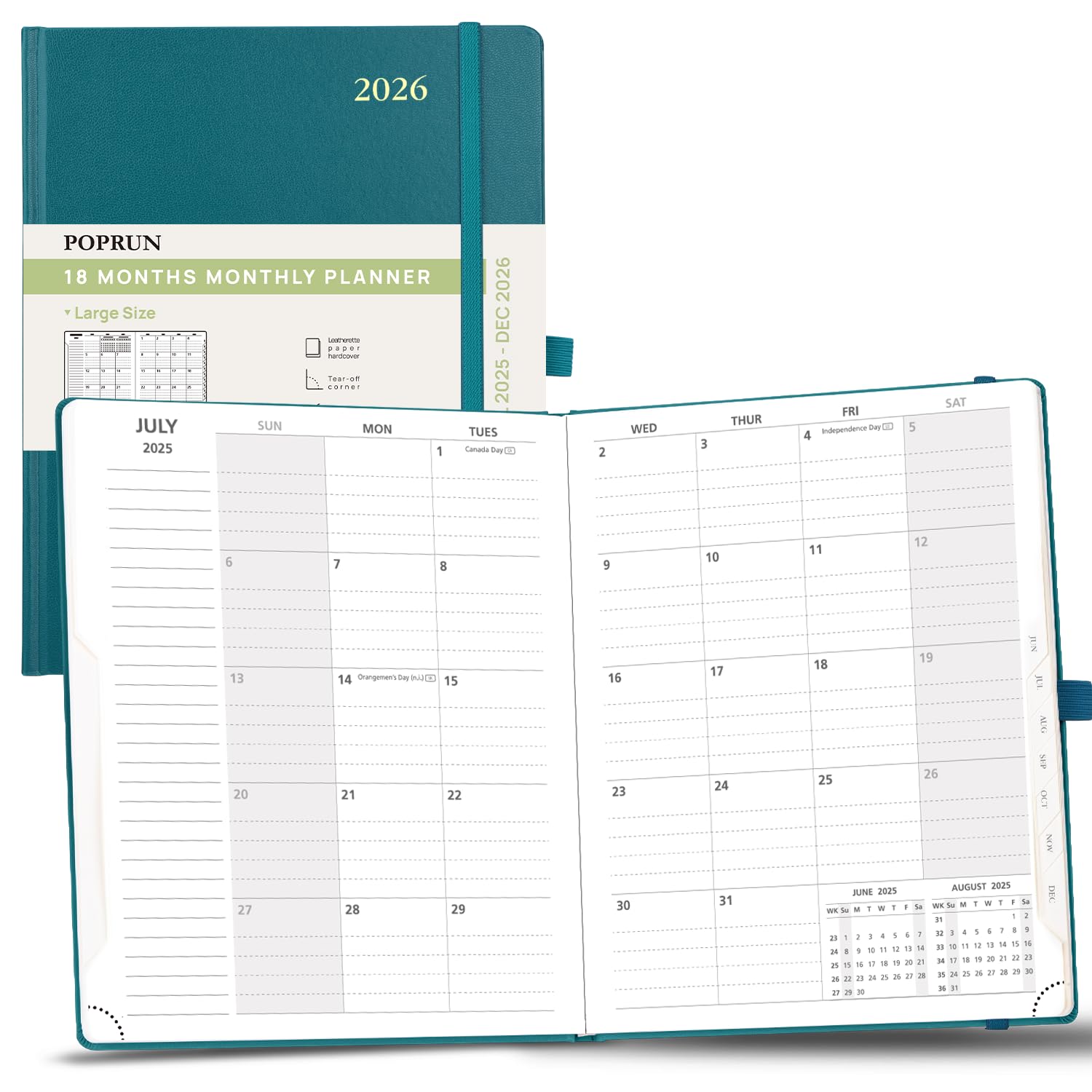 POPRUN 2025-2026 Monthly Planner (B5 8
