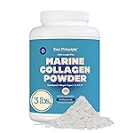 Zen Principle Marine Collagen Peptides Powder 3lb. Wild-Caught Fish, Non-GMO. Supports Healthy Skin, Hair, Joints, and Bones. Hydrolyzed Type 1 & 3 Protein. Amino Acids, Unflavored, Easy to Mix.