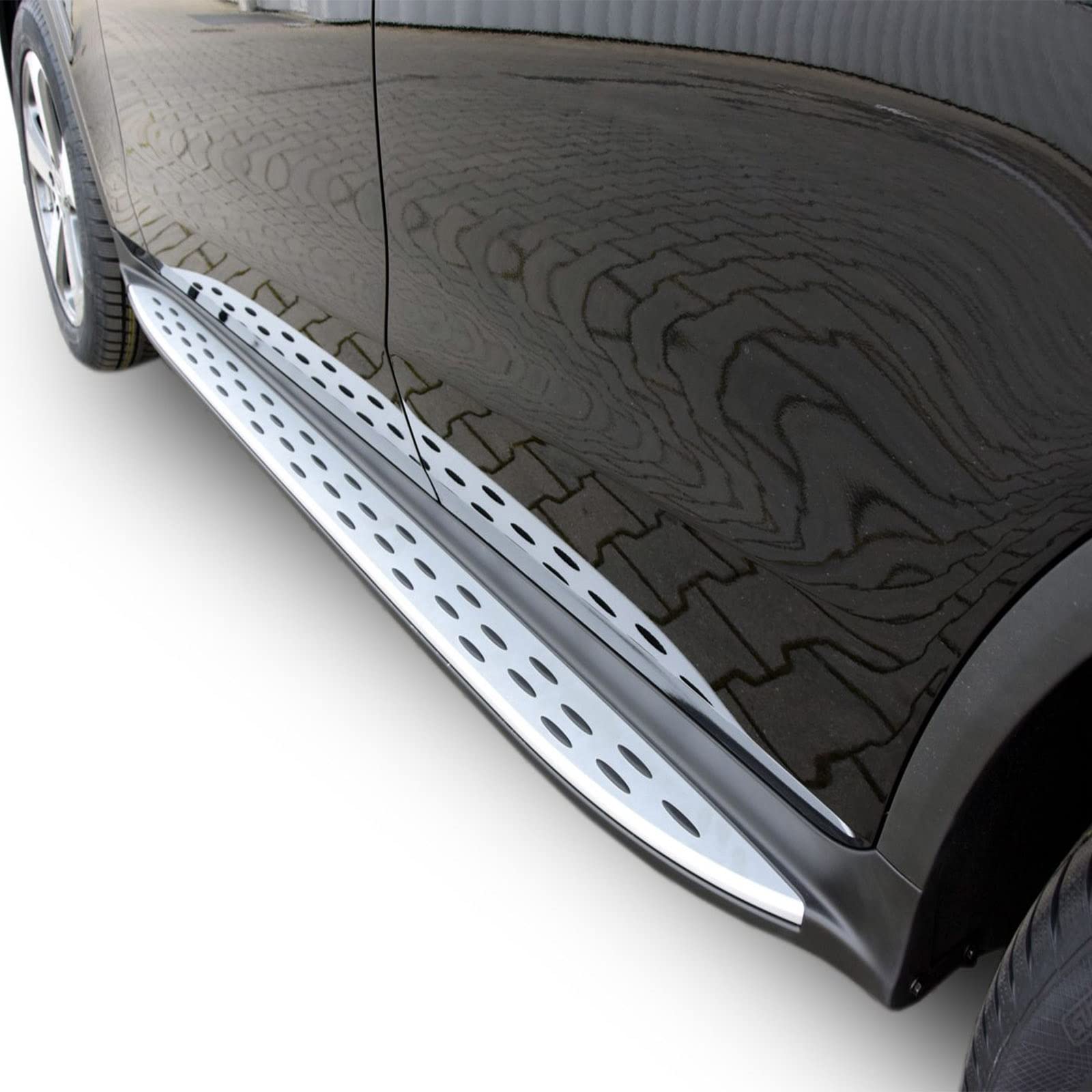 Accessoire Santa Fe J&j Automotive Garantie 2 Ans Tubes Marchepieds Latéraux Pour Hyundai Santa Fe 2006-2012 - Paire Complète Gauche/droite - Fixation Fixe 10 Francs Mathieu