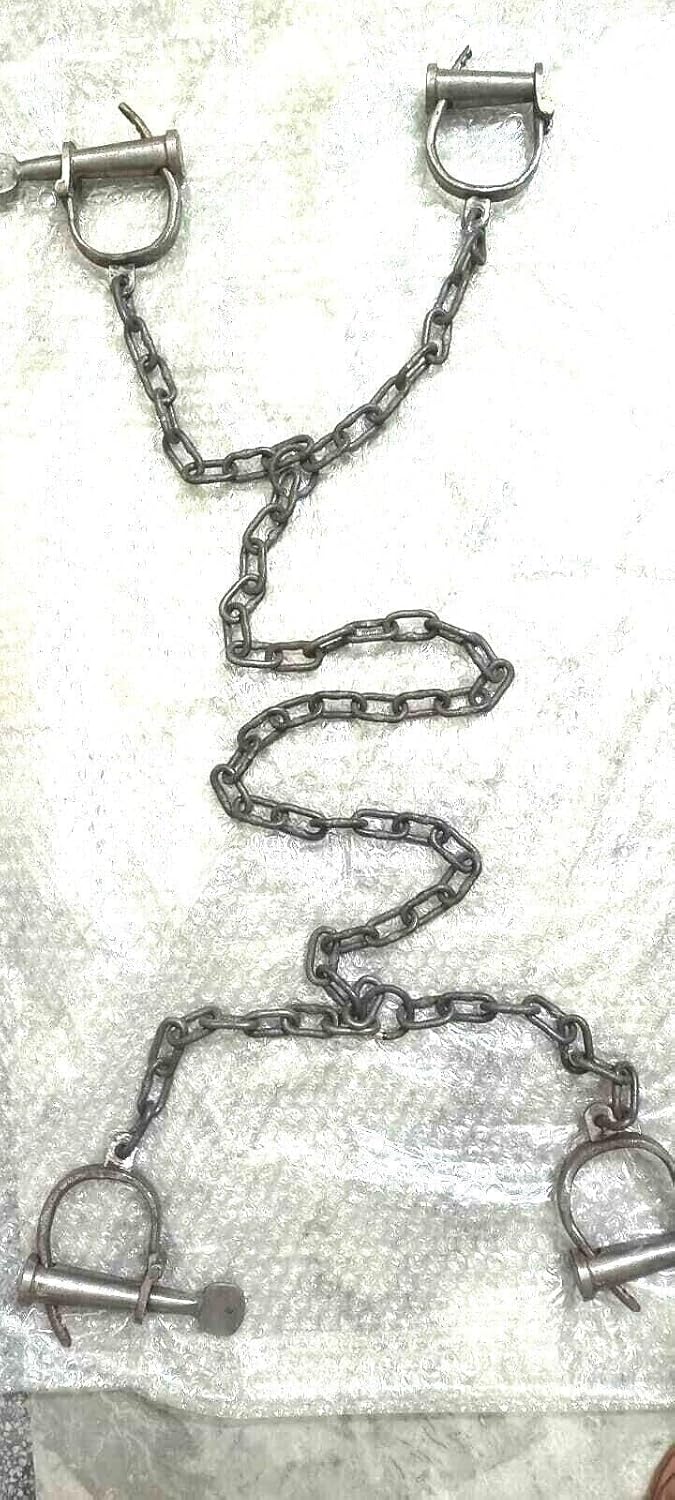 Antique Iron Handcuffs Key Antique Style Police Shackles