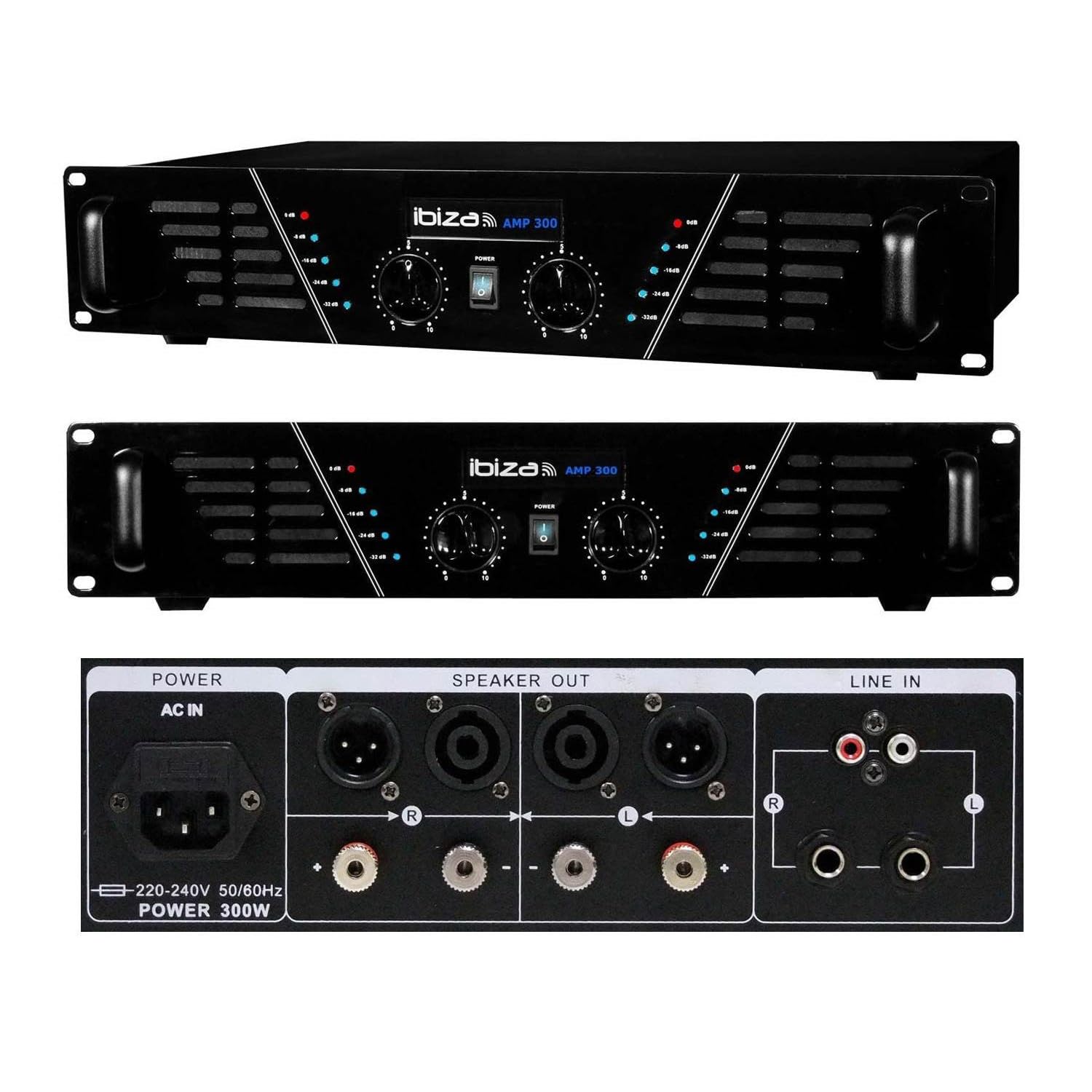 Pack Sono Special PC AMPLI 2x240W + 2 HP 2 x 600 W