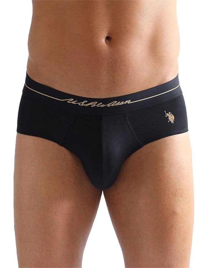 U.S. POLO ASSN. Mens PB004 Anti Microbial Soft Stretch Premium Lyocell Underwear Brief -Pack of 1