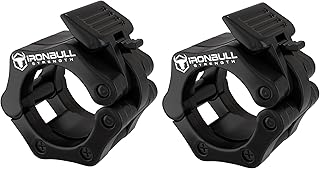 Olympic Barbell Clamps (Pair) – Locking 2" Olympic Size Weight Collars - Quick Release Collar Clips – Bar Clamps Great for Weight Lifting, Olympic Lifts, Gym and Strength Training