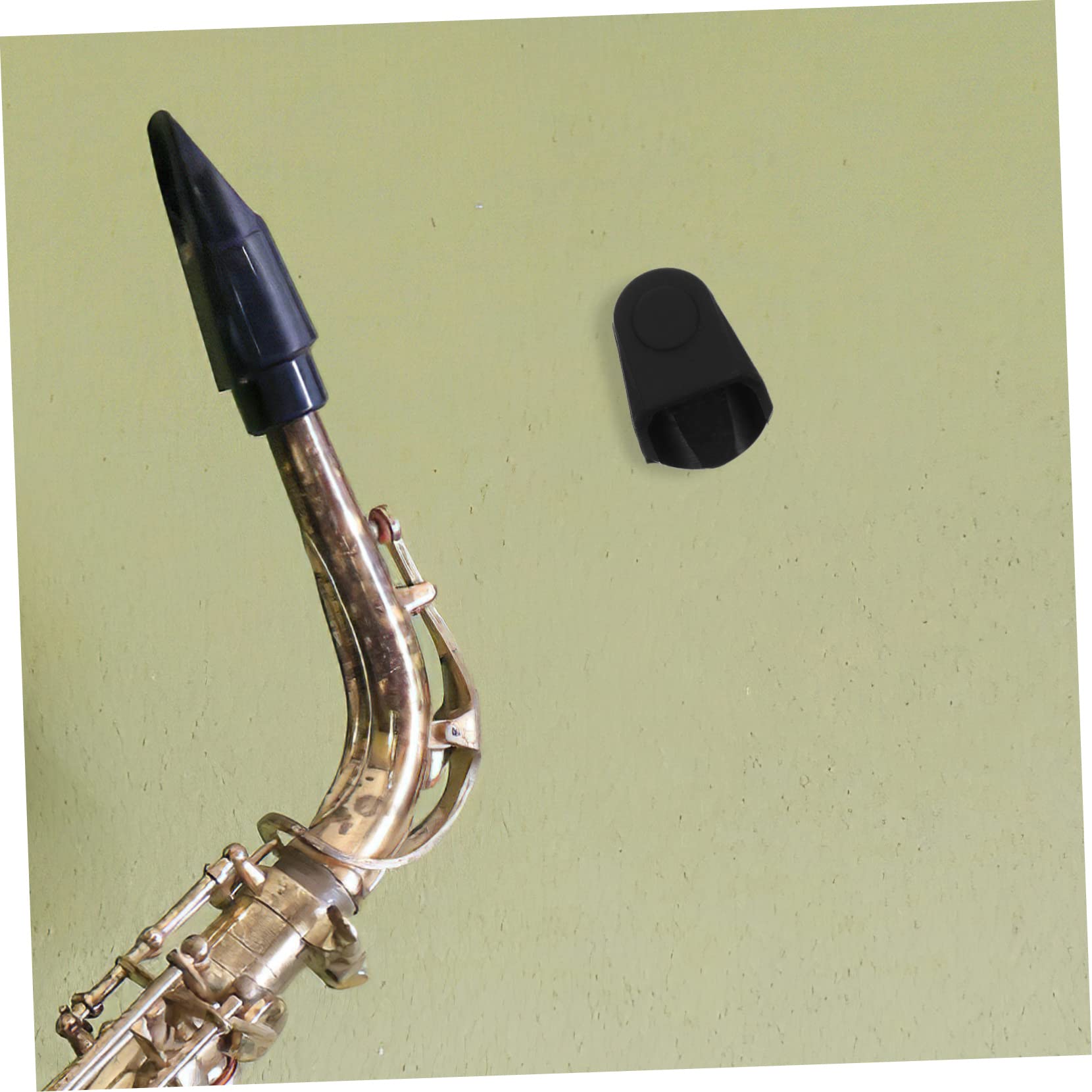 HEMOTON Mouthpiece Protective Cap for Sax Silicone Sleeve Compact Easy to Store