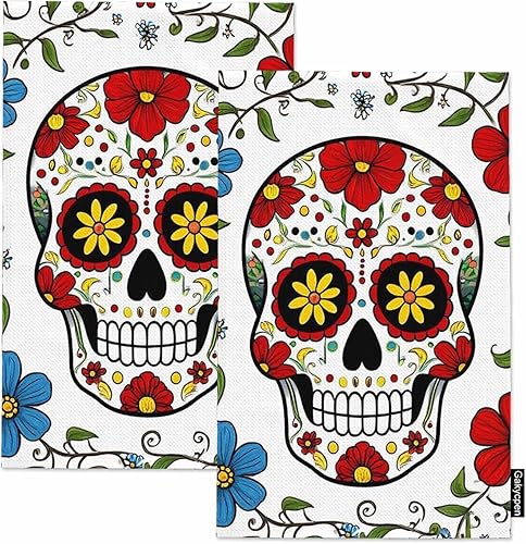 Miniatura 41 de Black Cat - Juego de 2 toallas de cocina con diseño de gato lindo con texto en inglés "Don't Stress Meowt", absorbentes y suaves, para decoración