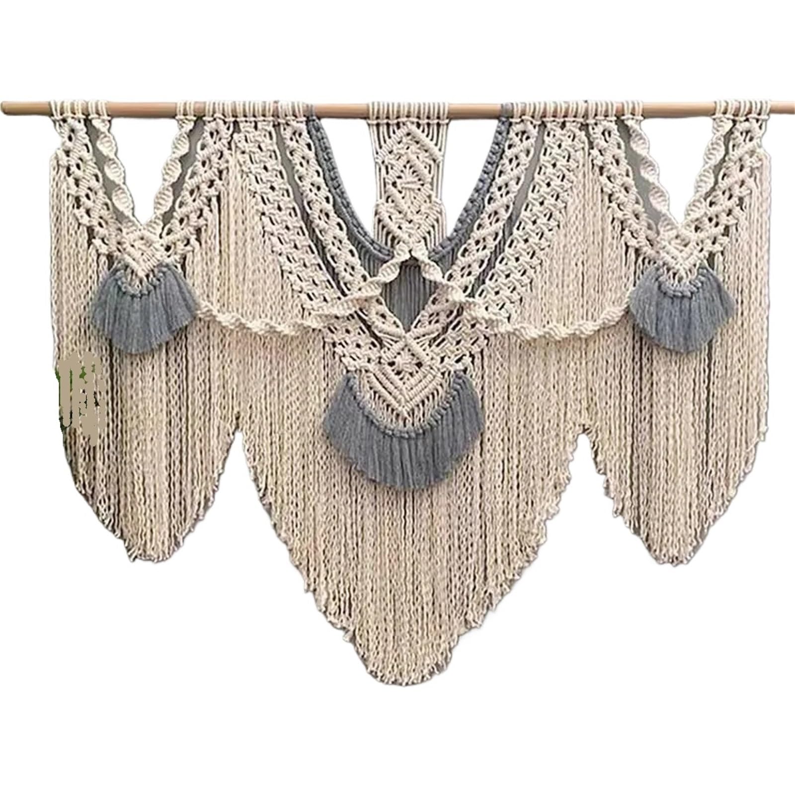 LNNXSZ Hanging Wall Decor Wall Hanging Color Rope Macrame Tapestry Tapestry Handmade Artistic Macrame Tapestries No wooden sticks