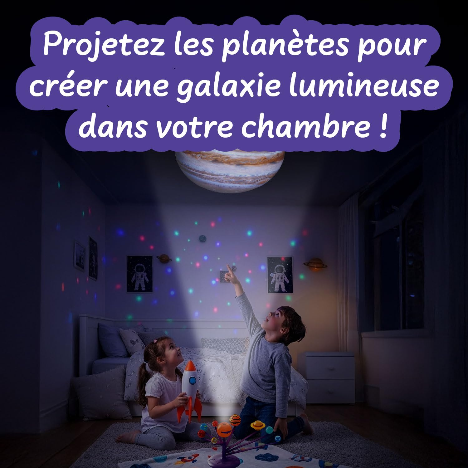 Science4you Système Solaire 3D Projecteur - Crée Assemble Peins Ton Propre Système Solaire Jouet Astronomie Garçons Filles 8 9 10 11 12+