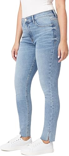 Miniatura 2 de kensie Jeans de tiro alto con dobladillo sin rematar, entrepierna de 28 pulgadas, tallas 0-16