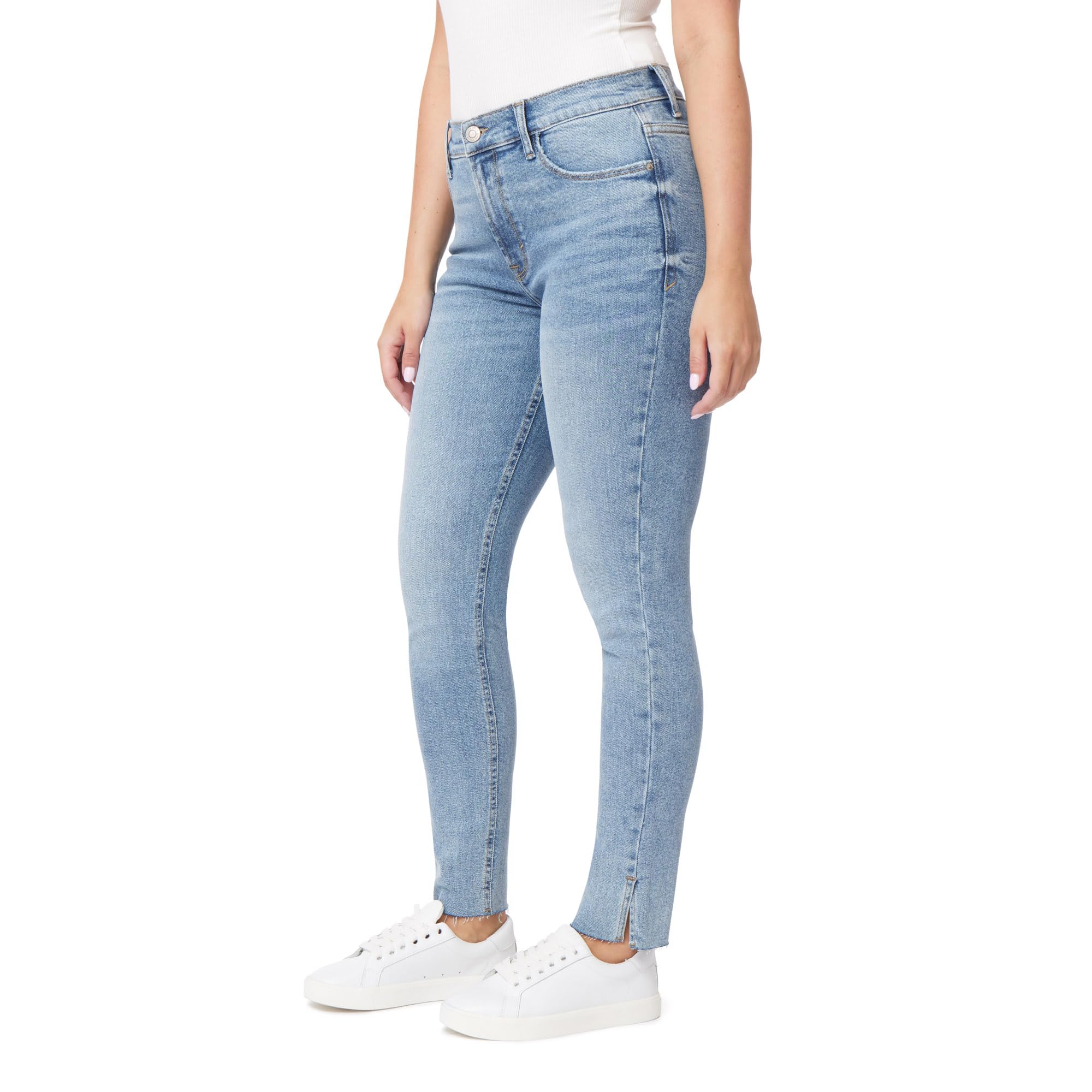 Snapklik.com : Kensie Jeans For Women The Kelsey High-Rise Skinny Raw ...