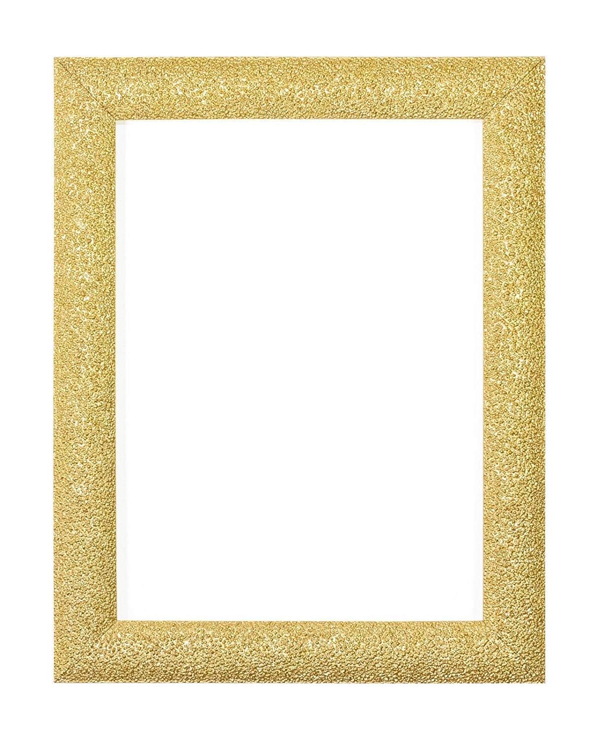 Stardust Range Decor Picture/Photo/Poster frame with Perspex Sheet - Moulding 24mm Wide and 12mm Deep - (35.6 x 25.4cm) Gold 14" x 10"
