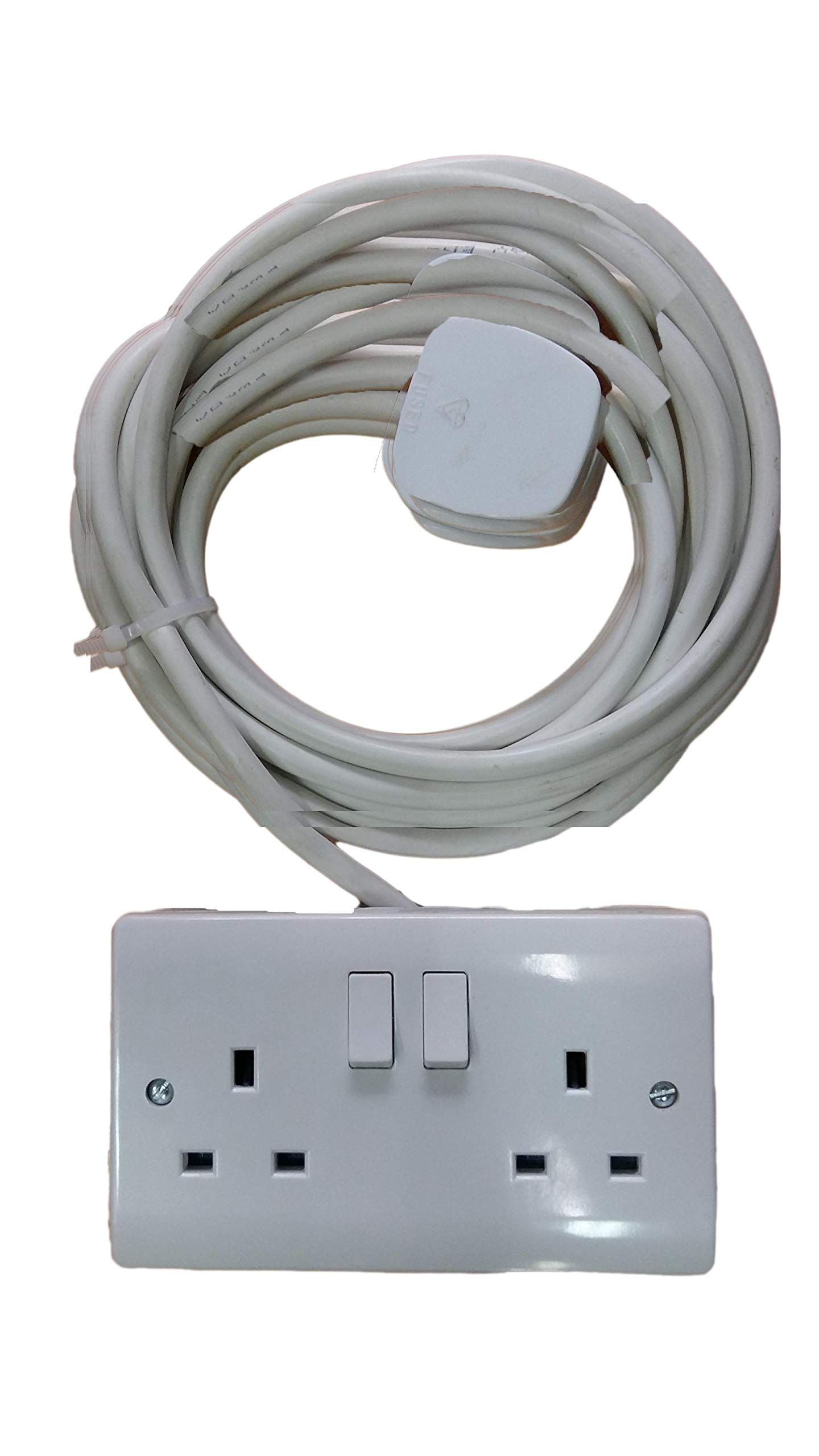 Extension Terminator 3 Core Wire with Double Socket for TV/Fridge (30m/2.5mm, 13Amp)