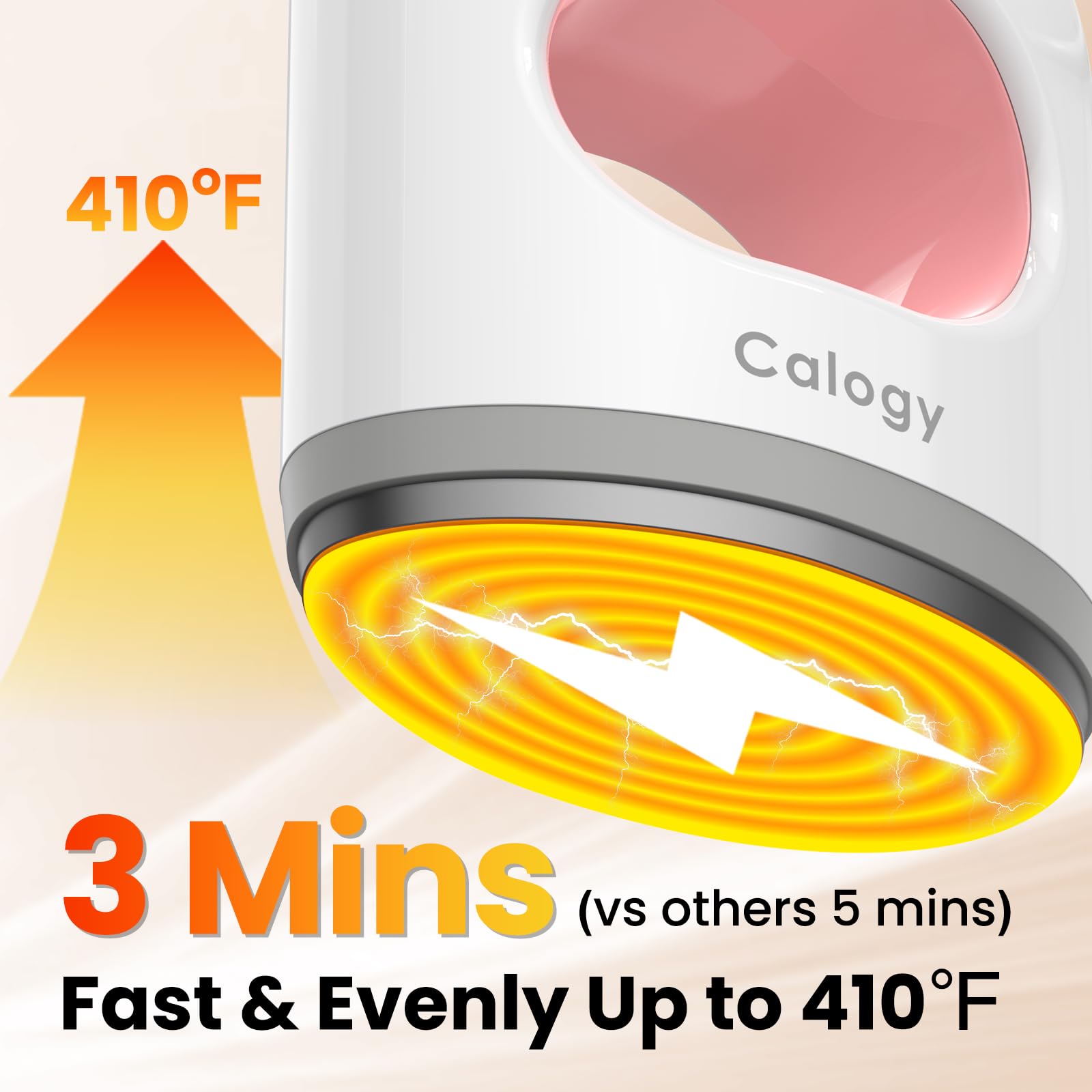 Calogy Super Mini Heat Press, 4 ustawienia temperatury Prasa termiczna maks. 210 ℃ z wyświetlaczem LED Automatyczne wyłączanie Miniaturowa precyzyjna prasa termiczna do butów, czapek, toreb, podstawek