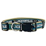 Pets First NFL Jacksonville Jaguars Licensed PET COLLAR, Medium - Heavy-Duty, Strong, and Durable Dog Collar. Available in 31 Football Teams and 4 Sizes