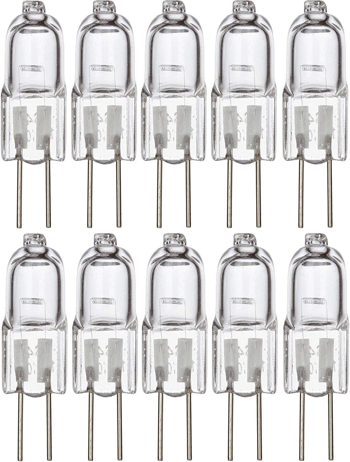 JC 20 Watt Halogen G4 Bi Pin Lamp (12V) Low Voltage (10 Pack) (20 Watt)
