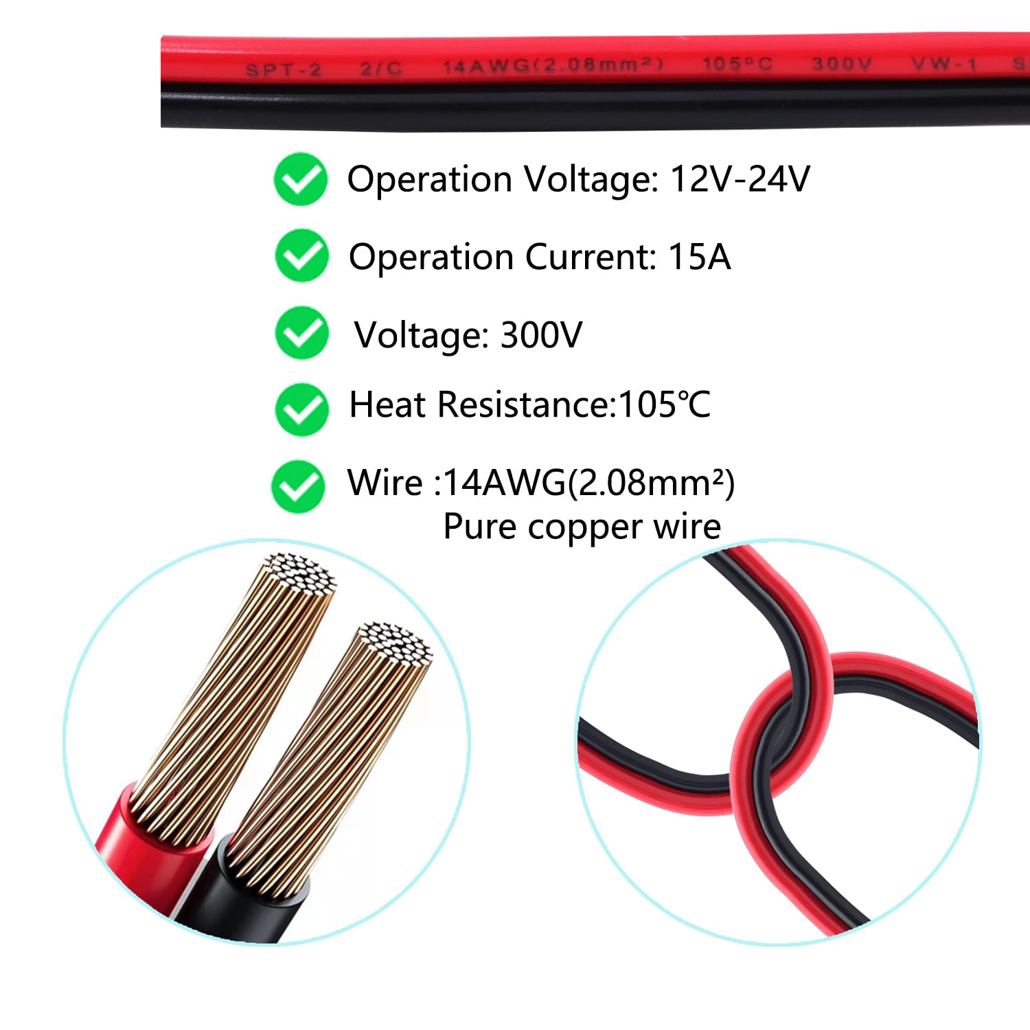 Aligator Clips LANMINGLEL SAE To Battery Alligator Clip With Switch,14AWG 12V-24V Battery Crocodile Clip To SAE Connector Extension Cable With Polarity Trickle Charger Battery Connector