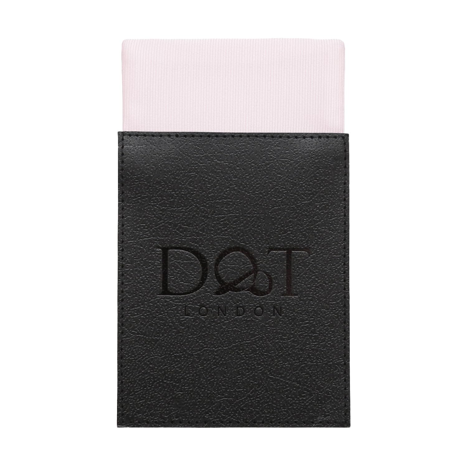 DQT Mens Plain Twill Pre-Folded Pocket Square - Wedding, Business & Formal Suit Handkerchief - Pink Champagne - Fold