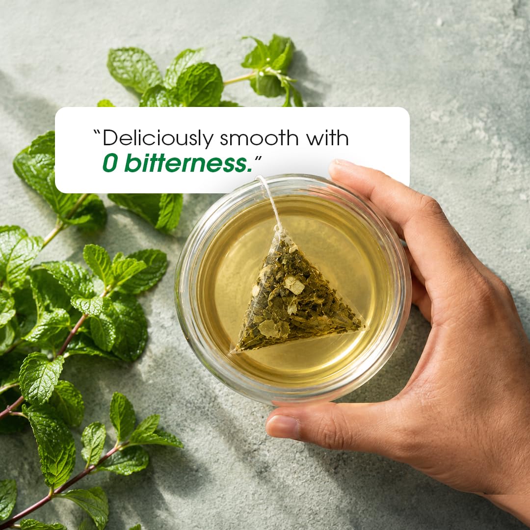 Teabox Mint Green Tea | 25 Tea Bags with Premium Green Tea & Real Peppermint Leaves | Refreshing, Cooling & Smooth | Low Caffeine | Clean Ingredient Blend 3