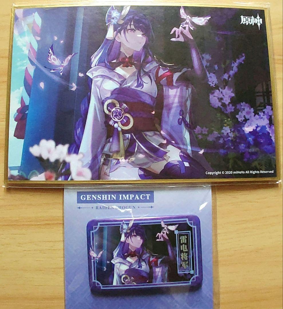 原神 Genshin 雷電将軍 中国限定 色紙 マウスパッド ポスター 缶バッジ