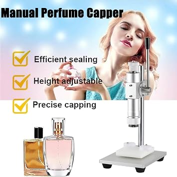 Perfume Crimper,Height Adjustable Crimping Machine,Stainless Press Capping Machine,Manual Perfume Capper,Press Capping Tool,13mm