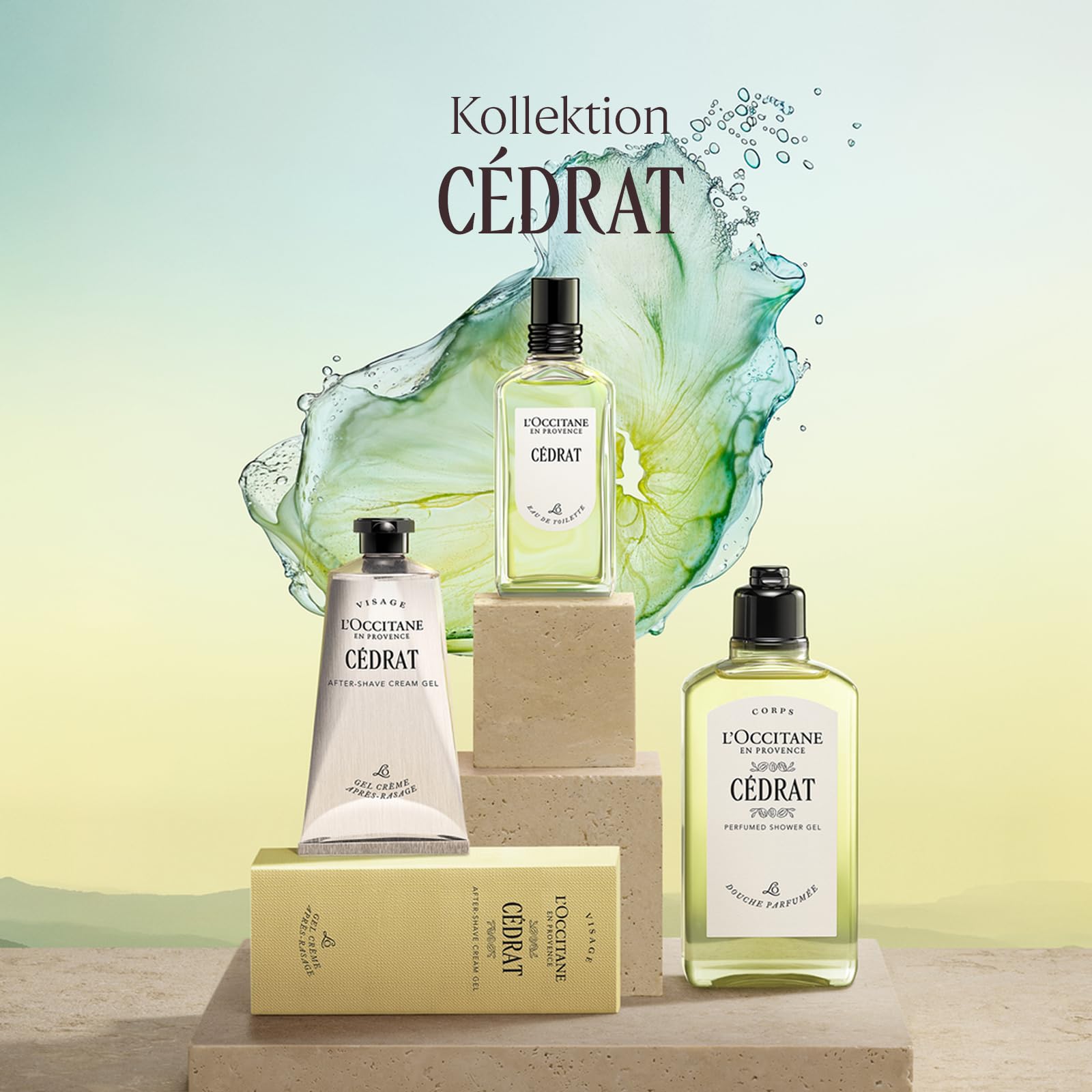 L'OCCITANE - Aftershave-Cremegel Cédrat - 75 ml - In Frankreich hergestellt