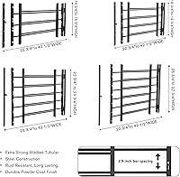 Vista 6 de Barras de seguridad para ventanas Grisham PP SPAG, Negro