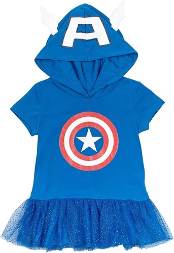 Miniatura 2 de Marvel Vengadores Spider-Man Spider-Gwen Capitán América Camiseta y leggings de cosplay para niñas pequeñas a niños pequeños
