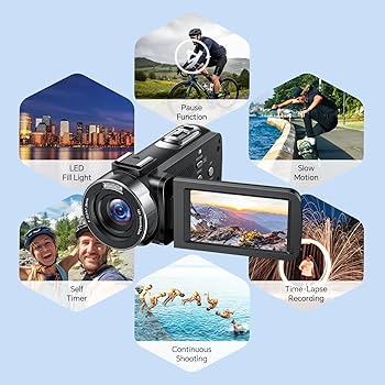 Amazon.com : FIREFOTO Camcorder Video Camera 4k 42MP, 18X