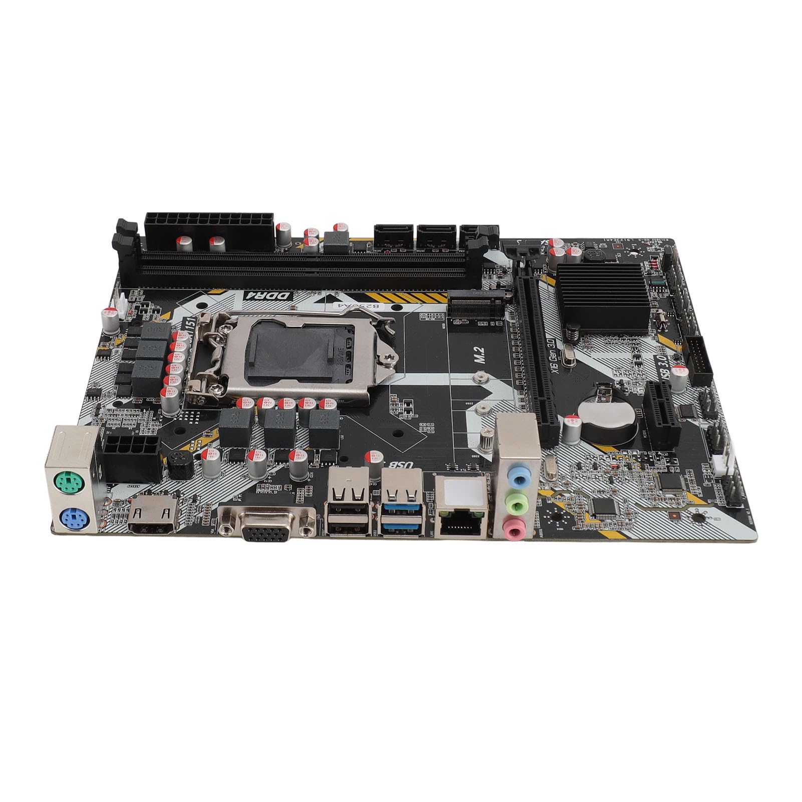 Scheda Madre Professionale B250A4 con Scheda LAN Gigabit e Interfaccia M.2 a Piena velocità, Supporta Processori a 1151 Pin per Utenti Dalla Sesta Alla Nona Generazione I3 I5 I7 Celeron