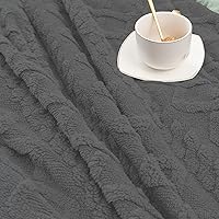 Vista 6 de Easy-Going Funda de sofá biplaza de 80 x 118 pulgadas, funda de terciopelo jacquard para sofá de 2 cojines, fundas seccionales en forma de L