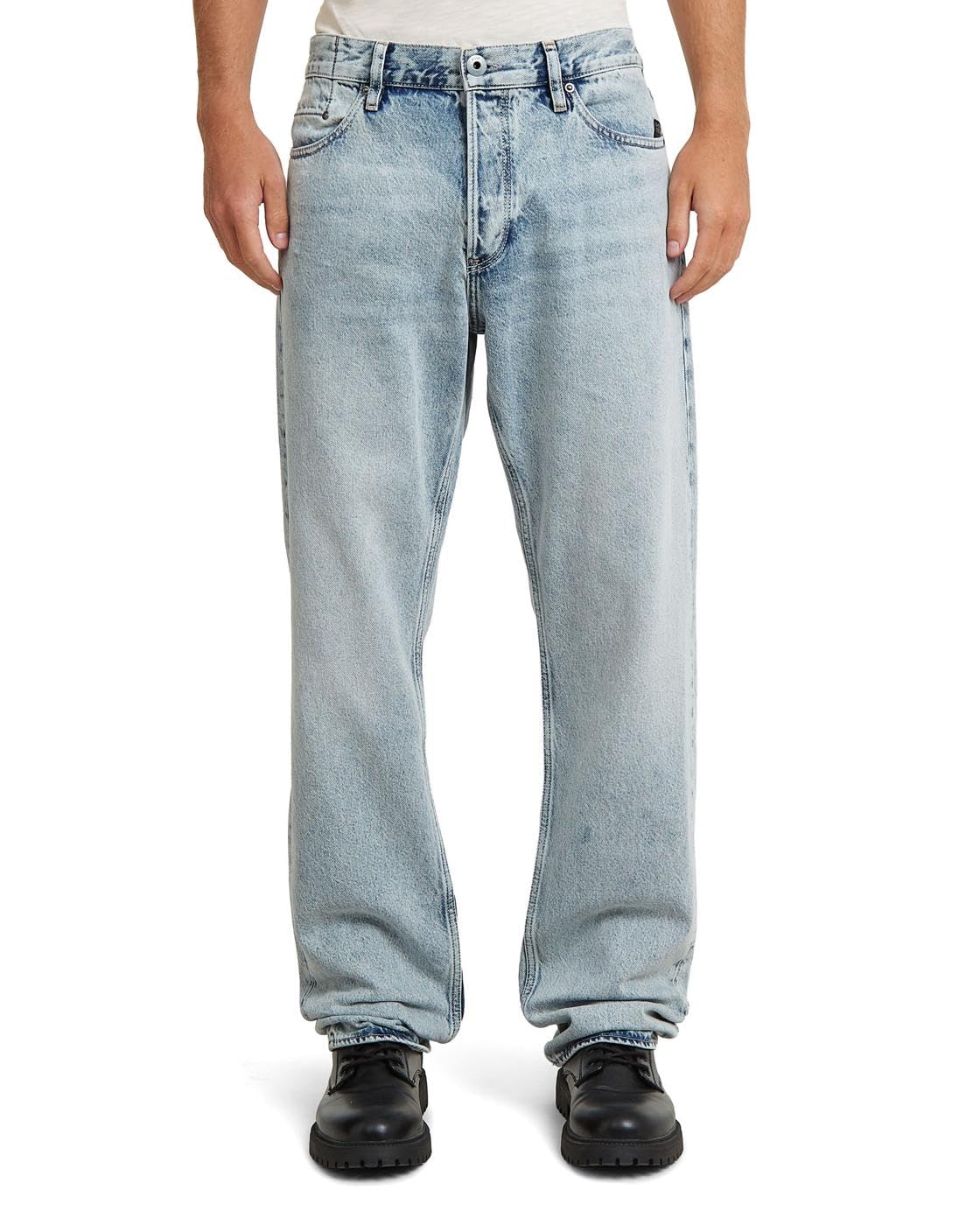 Pantalon en jean G-Star bleu coupe regular straight taille 26 - 7