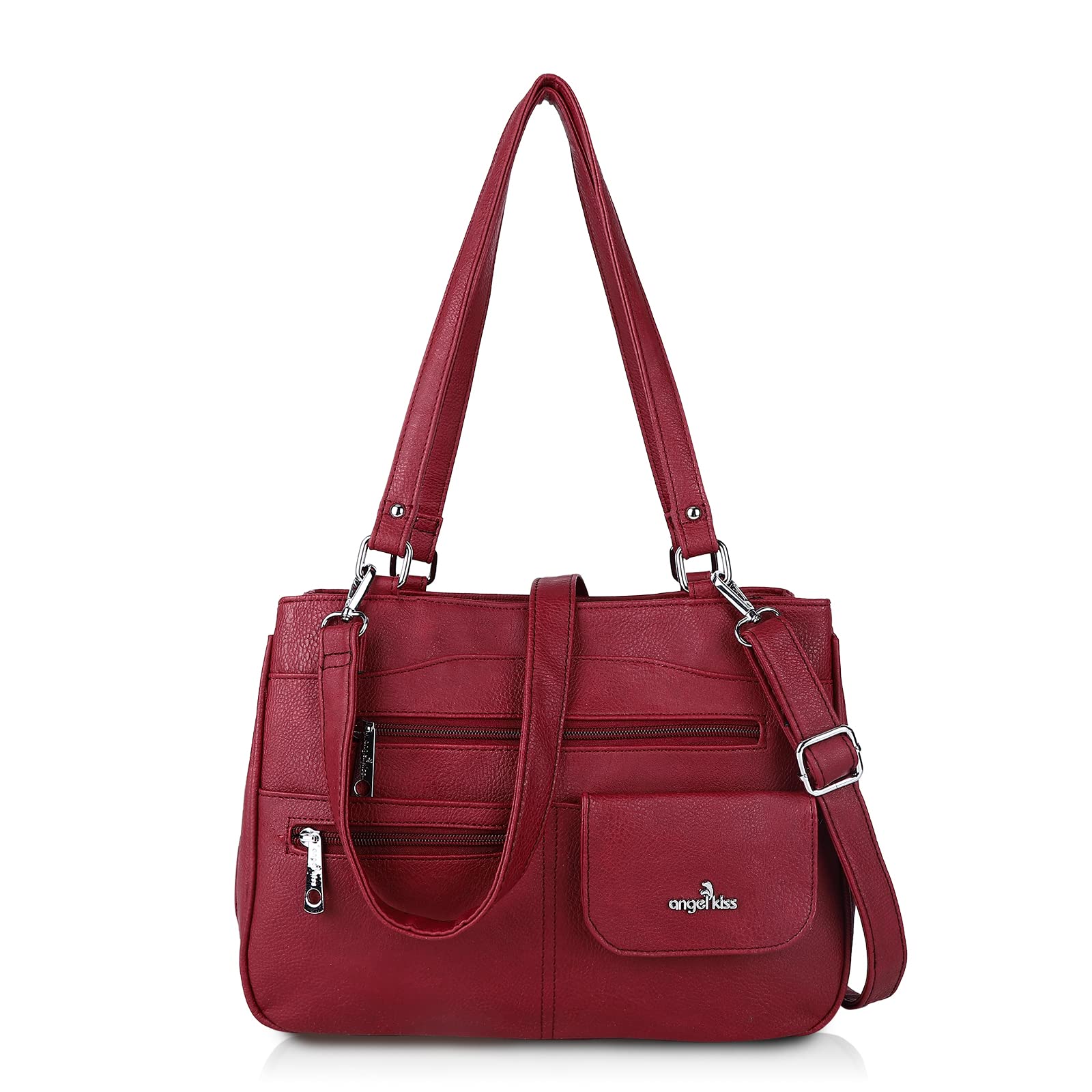 Leren handtas Damestas Schoudertas Crossbody Tas Grote tas met dubbele ritssluiting kopen vanaf een prijs van 15 Leren handtas Damestas Schoudertas Crossbody Tas Grote tas met dubbele ritssluiting kopen vanaf een prijs van 15