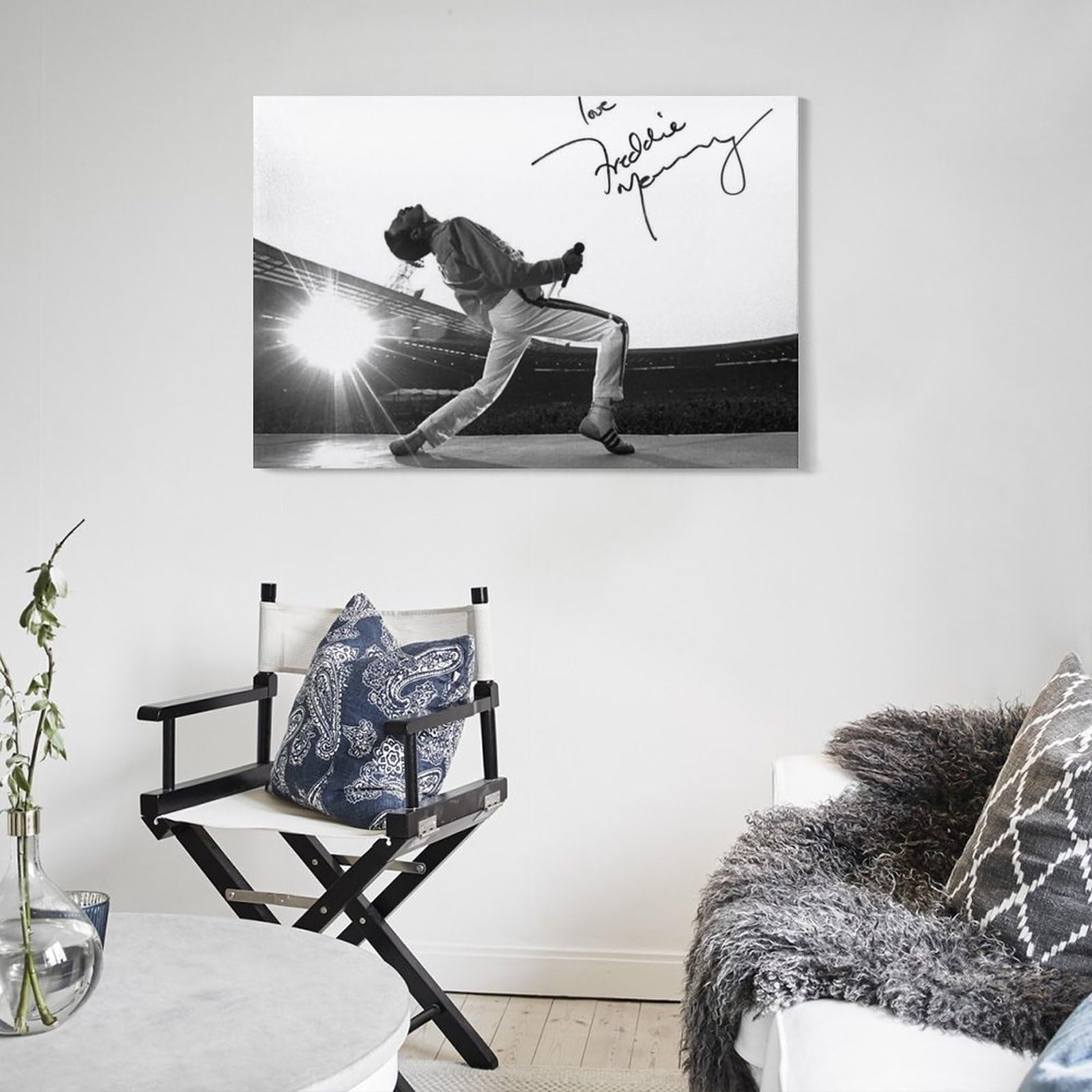 Queenフレディ・マーキュリー ‼️直筆サイン入りポスター‼️値下げ可能‼️ レア クイーン フレディ・マーキュリー直筆サインの通販 by