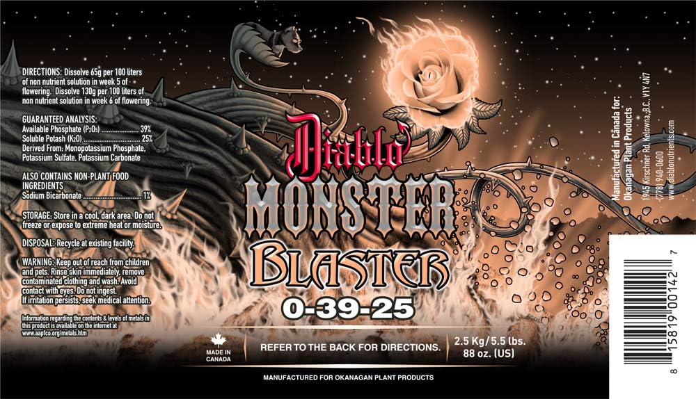 Monster Blaster Flower Booster - Use with Monster Flower and Monster K (650 GR)