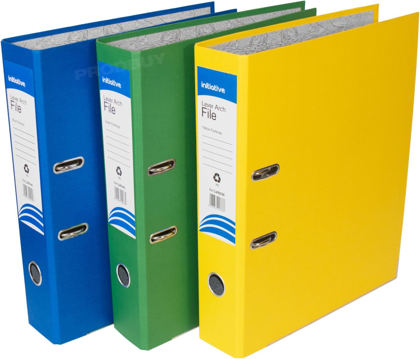 [Pack of 3] Foolscap Lever Arch Files 75mm Paper Storage Archive Legal