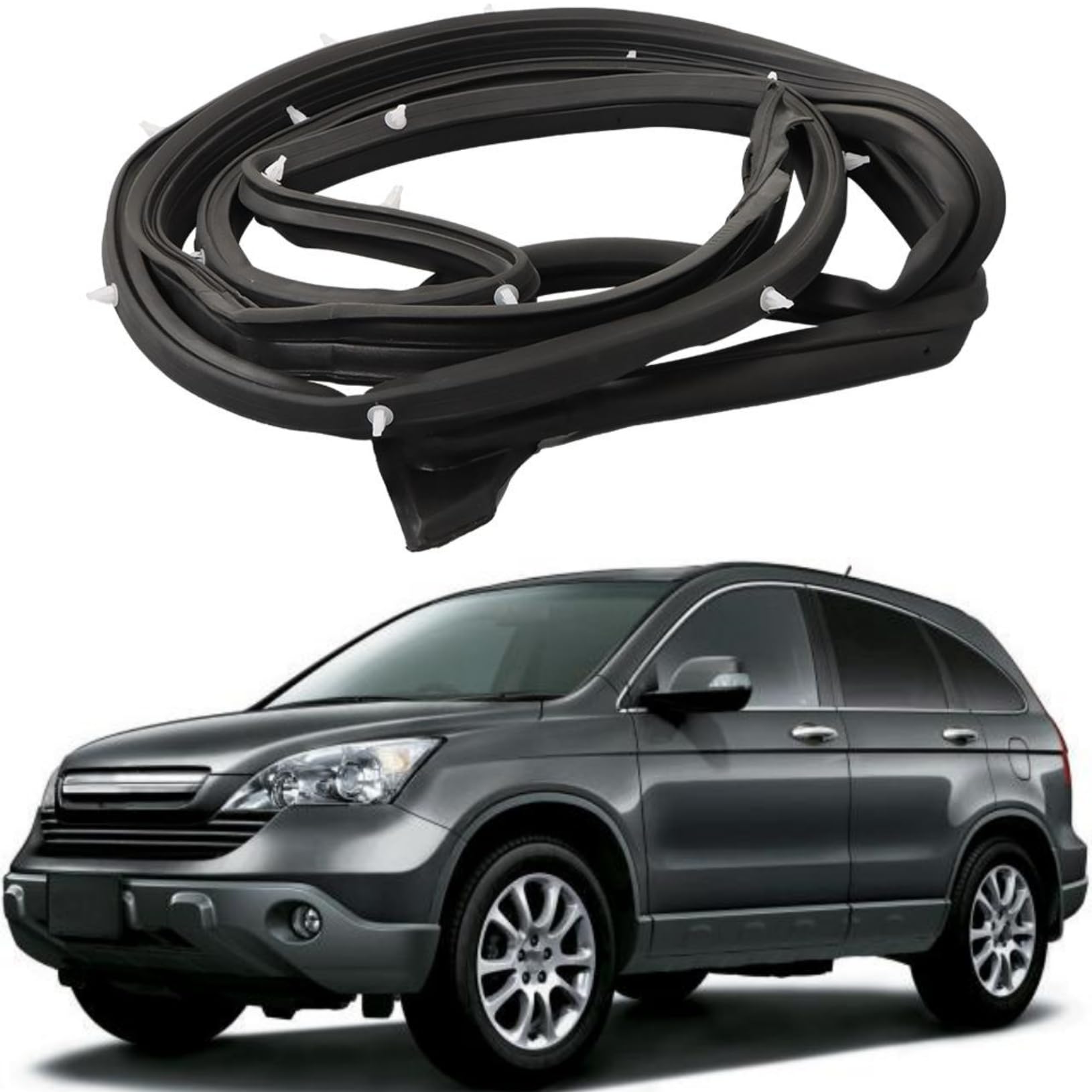 LABLT 4PCS Door Seal Kit Strip Rubber Stripping Replacement for 72310-S9A-003 72350-S9A-003 72810-S9A-003 72850-S9A-003 Replacement for CR-V CRV 2002-2006