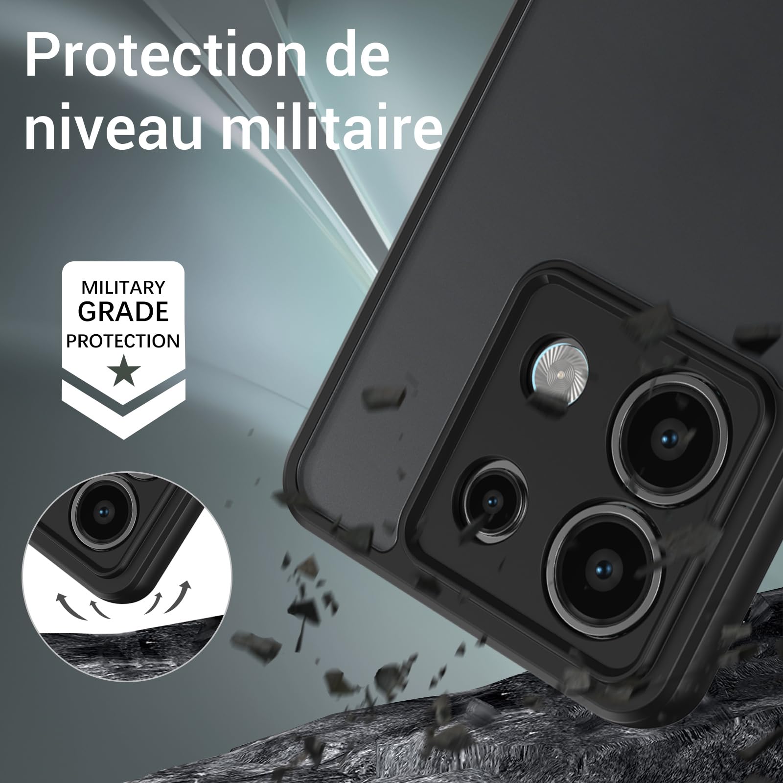 GaoBao Cover per Xiaomi Redmi Note 13 Pro 5G 6.67'' Compatibile con MagSafe, Hybrid Magnetic Case Custodia Traslucido Opaco Posteriore Protezione Fotocamera Cover Sottile Antiurto Retro Anti Graffio